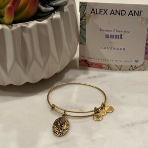 Alex and Ani Lavender Aunt bracelet